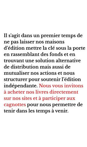 Un distributeur au bord de la faillite, 200 maisons d'édition indépendantes en difficulté...  <p>On vous explique tout sur Actusf ! Il y a dedans des maisons d’édition que l’on connait… Soutenons les !</p> <p><a class=